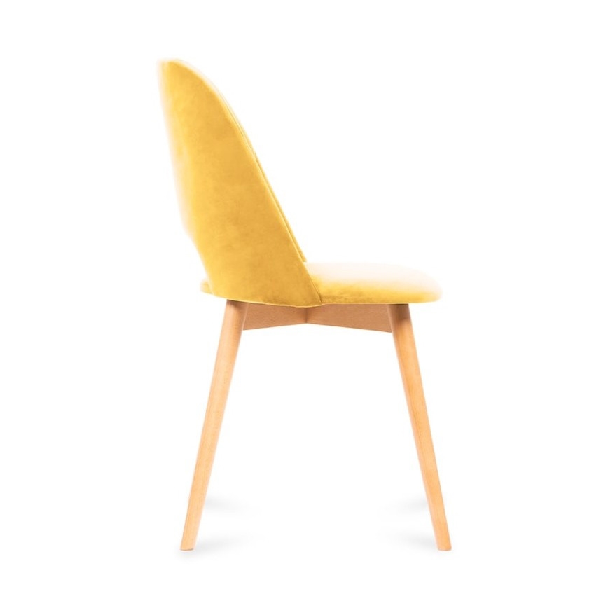Esszimmerstuhl TINO 86x48 cm gelb/helles Eichenholz