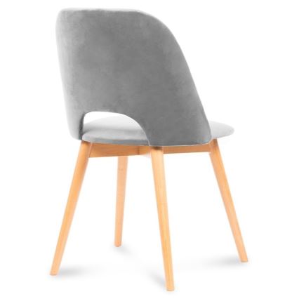 Esszimmerstuhl TINO 86x48 cm grau/Buche