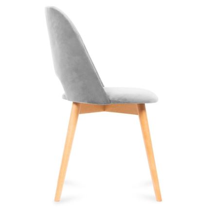 Esszimmerstuhl TINO 86x48 cm Grau/helles Eichenholz
