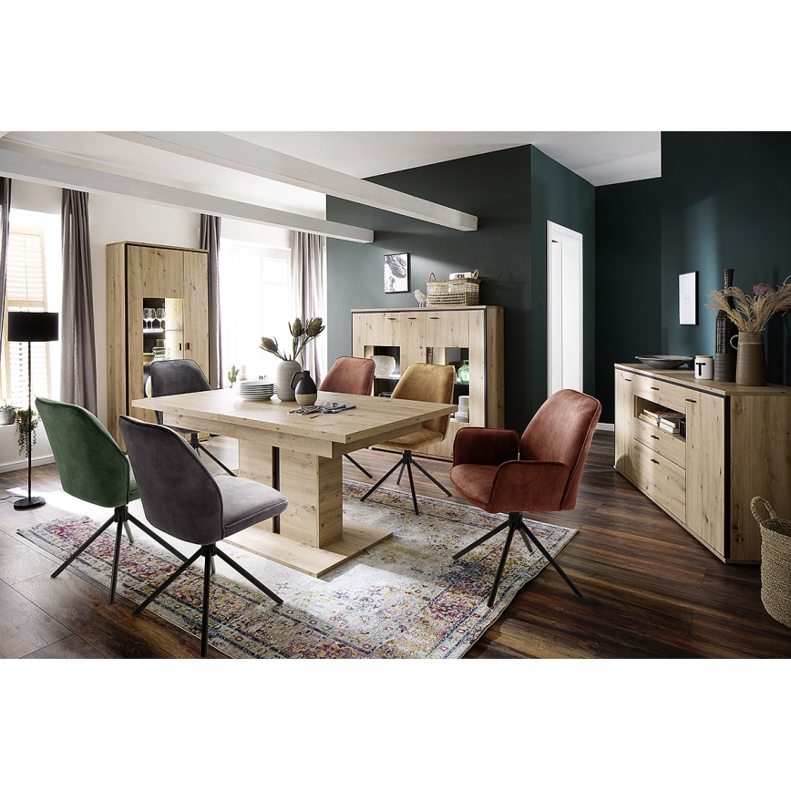 Esszimmerstühle NEXORO, 2er-Set, orange