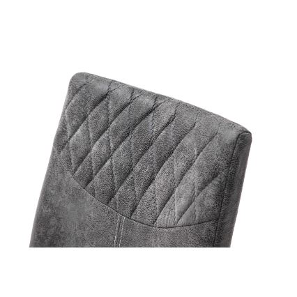 Esszimmerstühle VIVIEN, 4er-Set, Anthrazit