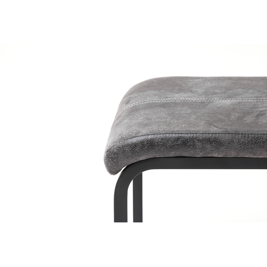 Esszimmerstühle VIVIEN, 4er-Set, Anthrazit