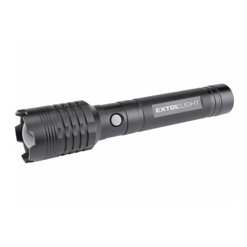 Extol - LED Akku-Taschenlampe mit Powerbank LED/60W/4000 mAh/5V 4000 lm schwarz