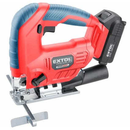 Extol Premium - Akku-Stichsäge mit LED-Beleuchtung 2000 mAh 20V