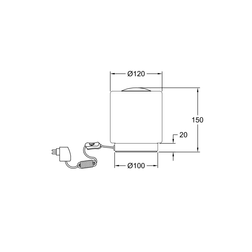 Fabas Luce 3257-30-178 - LED dimmbare Tischlampe SIMI LED/8W/230V mattchrom