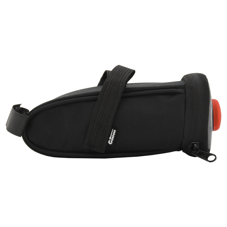 Fahrradsatteltasche 0,5 l mit LED-Rücklicht 2xCR2032