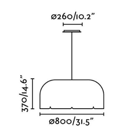 Faro 20104 - LED-Pendelleuchte an Kabel MUTE LED/24W/230V Ø 80 cm 4000K