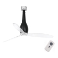 FARO 32003 - Deckenventilator ETERFAN schwarz/klar d 128 cm + Fernbedienung