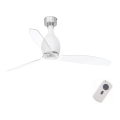 FARO 32025 - Deckenventilator MINI ETERFAN mattweiß/klar