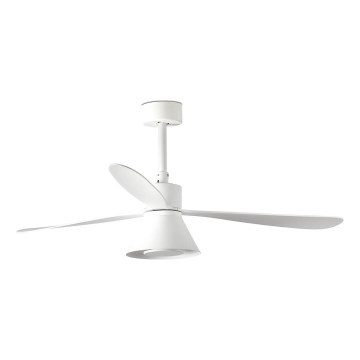 FARO 33760WT-22 - LED Dimmbare Deckenventilator AMELIA L CONE LED/20W/230V 2700/3500/5000K Weiß Ø 132 cm Wi-Fi Tuya + Fernbedienung
