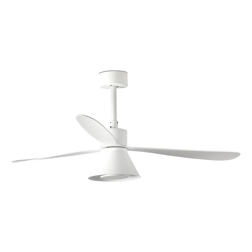FARO 33760WT-22 - LED Dimmbare Deckenventilator AMELIA L CONE LED/20W/230V 2700/3500/5000K Weiß Ø 132 cm Wi-Fi Tuya + Fernbedienung