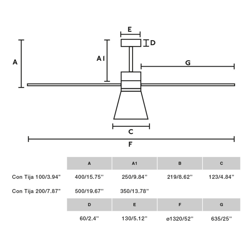 FARO 33760WT-22 - LED Dimmbare Deckenventilator AMELIA L CONE LED/20W/230V 2700/3500/5000K Weiß Ø 132 cm Wi-Fi Tuya + Fernbedienung