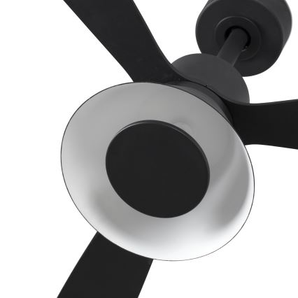 FARO 33761WT-23 - LED Dimmbare Deckenventilator AMELIA L CONE LED/20W/230V 2700/3500/5000K schwarz (Durchmesser 132 cm) Wi-Fi Tuya + Fernbedienung