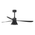 FARO 33761WT-23 - LED Dimmbare Deckenventilator AMELIA L CONE LED/20W/230V 2700/3500/5000K schwarz (Durchmesser 132 cm) Wi-Fi Tuya + Fernbedienung