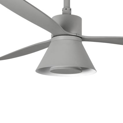 FARO 33762WT-24 - LED Dimmbare Deckenventilator AMELIA L CONE LED/20W/230V 2700/3500/5000K grau (Durchmesser 132 cm) Wi-Fi Tuya + Fernbedienung