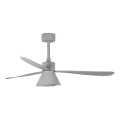 FARO 33762WT-24 - LED Dimmbare Deckenventilator AMELIA L CONE LED/20W/230V 2700/3500/5000K grau (Durchmesser 132 cm) Wi-Fi Tuya + Fernbedienung