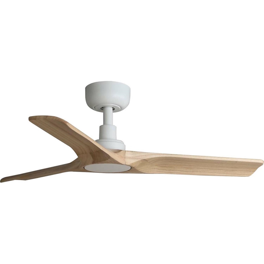 FARO 33805WT - Deckenventilator HEYWOOD S Holz/Weiß Ø 90 cm Wi-Fi Tuya + Fernbedienung