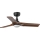 FARO 33806WT-1TW - LED dimmbarer Deckenventilator HEYWOOD S LED/10W/230V 2700/4000/6000K Holz/Schwarz Ø 90 cm Wi-Fi Tuya + Fernbedienung