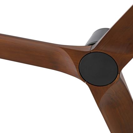 FARO 33837 - Deckenventilator HEYWOOD TUB Kiefer/Schwarz Ø 90 cm mit Fernbedienung