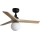 FARO 34284WT-11L - Deckenventilator KLIM S 1xE27/15W/230V Kiefer/Schwarz Ø 92,5 cm Wi-Fi Tuya + Fernbedienung