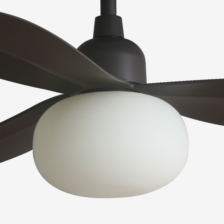 FARO 34301-11L - Deckenventilator PALMA 1xE27/15W/230V braun Ø 129 cm IP44 + Fernbedienung