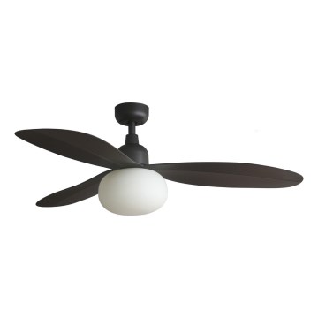 FARO 34301-11L - Deckenventilator PALMA 1xE27/15W/230V braun Ø 129 cm IP44 + Fernsteuerung