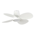 FARO 34315WT - Dimmbarer LED-Deckenventilator KLOVER TUB S LED/20W/230V 2700/4000/6500K weiß d 80 cm Wi-Fi Tuya + Fernbedienung