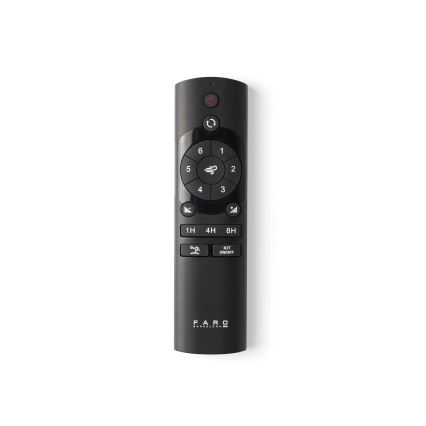FARO 34361WT-11L - Deckenventilator OUTWOOD L 1xE27/15W/230V braun/weiß Durchmesser 150 cm Wi-Fi Tuya IP44 + Fernbedienung