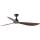 FARO 34362WT - Deckenventilator OUTWOOD L braun/schwarz Ø 150 cm Wi-Fi Tuya IP44 + Fernbedienung