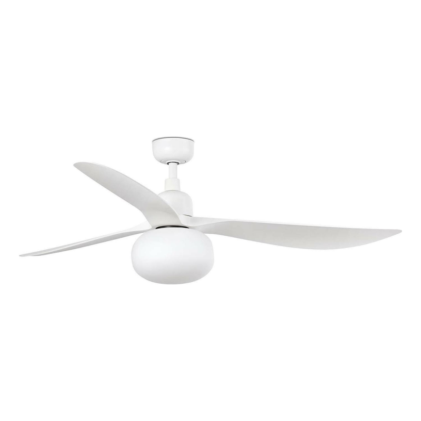 FARO 34363WT-11L - Deckenventilator OUTWOOD L 1xE27/15W/230V weiß Ø 150 cm Wi-Fi Tuya IP44 + Fernbedienung