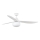 FARO 34363WT-11L - Deckenventilator OUTWOOD L 1xE27/15W/230V weiß Ø 150 cm Wi-Fi Tuya IP44 + Fernbedienung