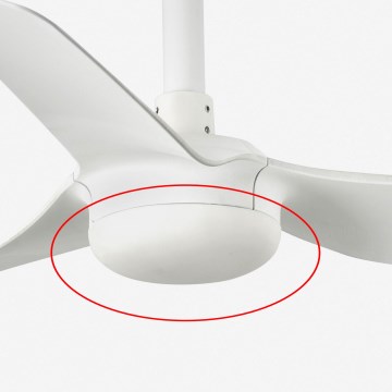 FARO 3R773 - Ersatzabdeckung für Ventilator MINI PUNT Ø 12 cm, weiß