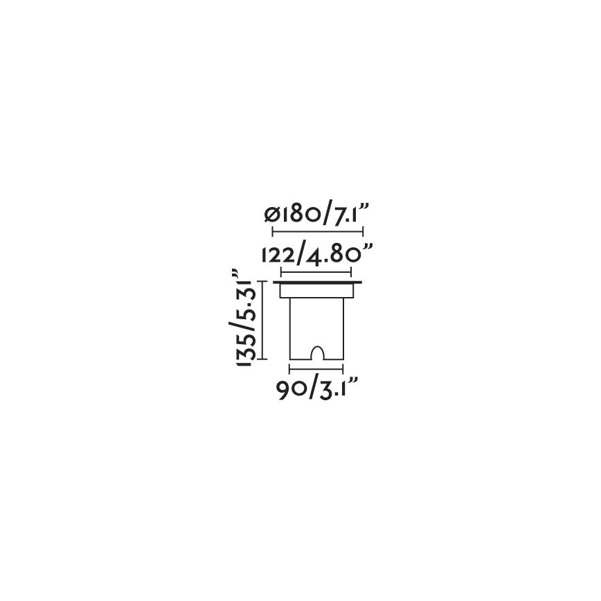 FARO 70309 - LED-befahrbare Außenleuchte GEISER LED/12,5W/230V IK08 IP67