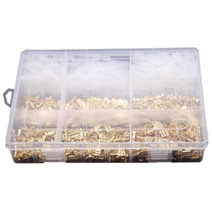 Faston-Steckverbinder, Buchsen, Abdeckungen 2,8-4,8-6,3 mm - Set 900 Stück