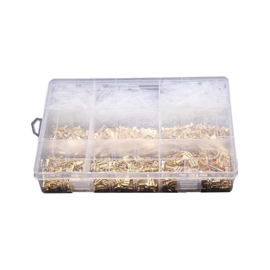 Faston-Steckverbinder, Buchsen, Abdeckungen 2,8-4,8-6,3 mm - Set 900 Stück