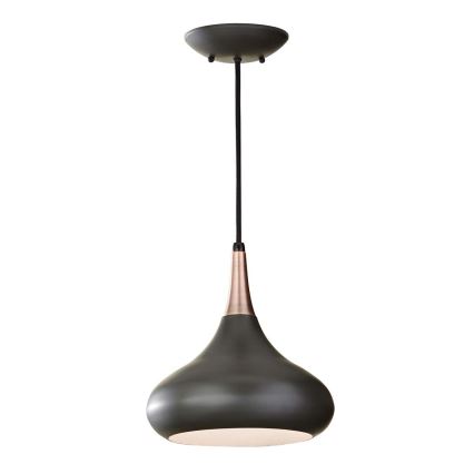Feiss - Pendelleuchte an Kabel BESO 1xE27/60W/230V Ø 25,4 cm schwarz/kupfer