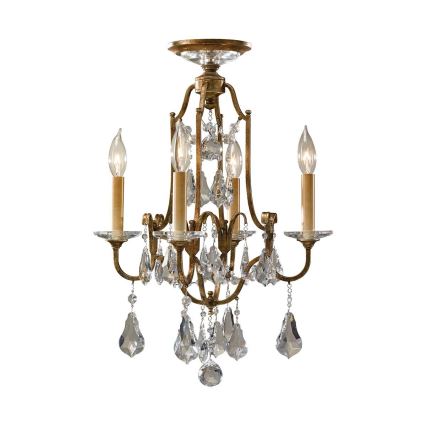 Feiss - Kronleuchter an Kette VALENTINA 4xE14/60W/230V