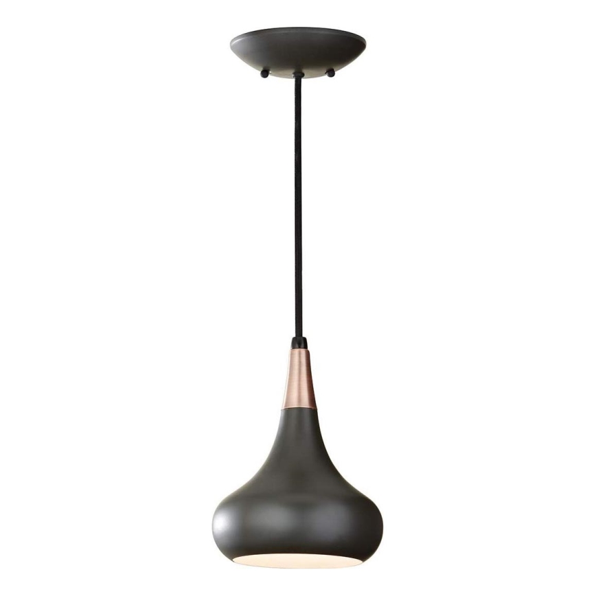 Feiss - Hängeleuchte an Kabel BESO 1xE27/60W/230V Ø 17,9 cm schwarz/kupfer