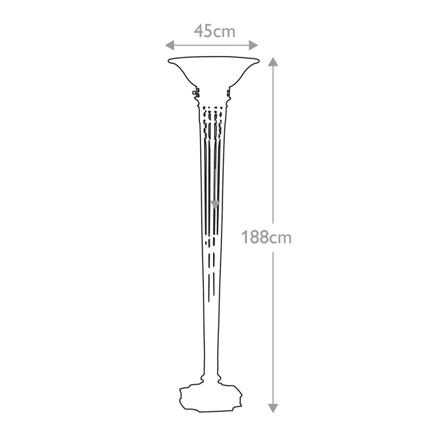 Feiss - Stehlampe OPERA 1xE27/100W/230V bronze/beige