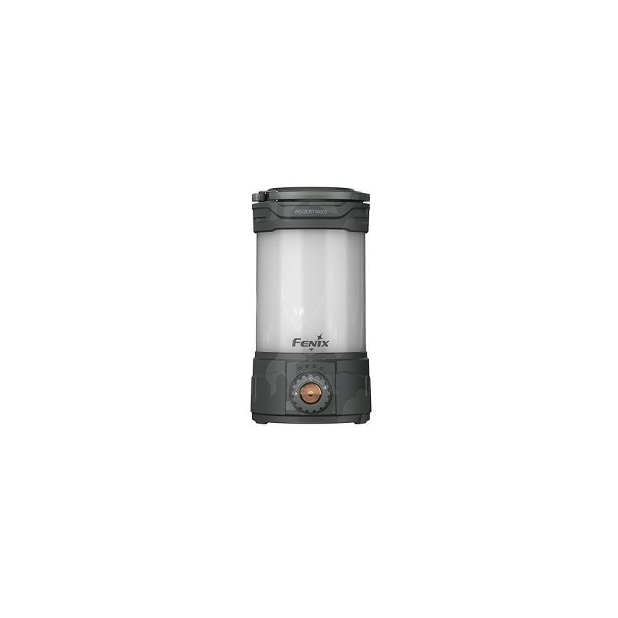 Fenix CL26RPROCAM - Tragbare, aufladbare LED-Leuchte mit Dimm-Funktion LED/USB IP66 650 lm 408 h 5000 mAh grau