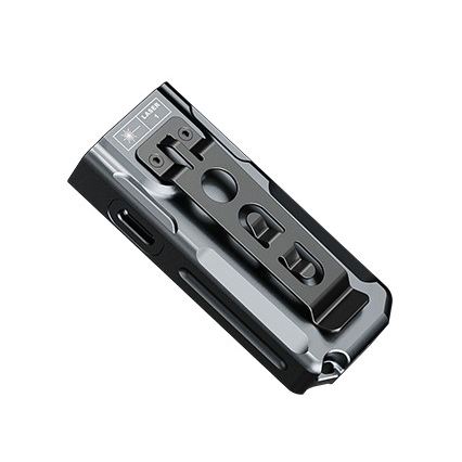 Fenix E06RGRY - Dimmbare, aufladbare LED-Taschenlampe UV LED/USB IP66 700 glänzend 60 h 750 mAh grau