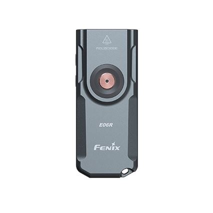 Fenix E06RGRY - Dimmbare, aufladbare LED-Taschenlampe UV LED/USB IP66 700 glänzend 60 h 750 mAh grau