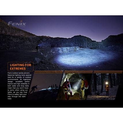 Fenix HM50RV20 - Aufladbare LED-Stirnlampe 3xLED/USB/1xCR123A IP68 700 glänzend 120 h 700 mAh