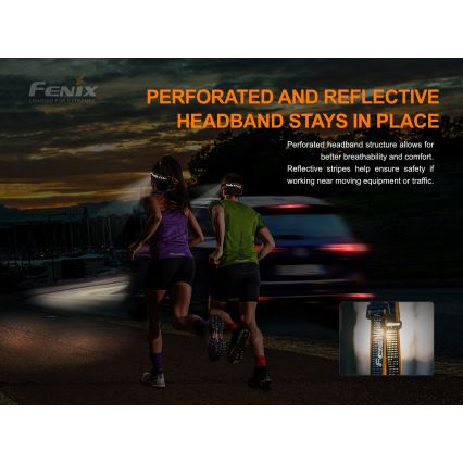 Fenix HM51RV20 - LED Stirnlampe Wiederaufladbar 3xLED/1xCR123A/USB IP68 700 lm 120 h 700 m