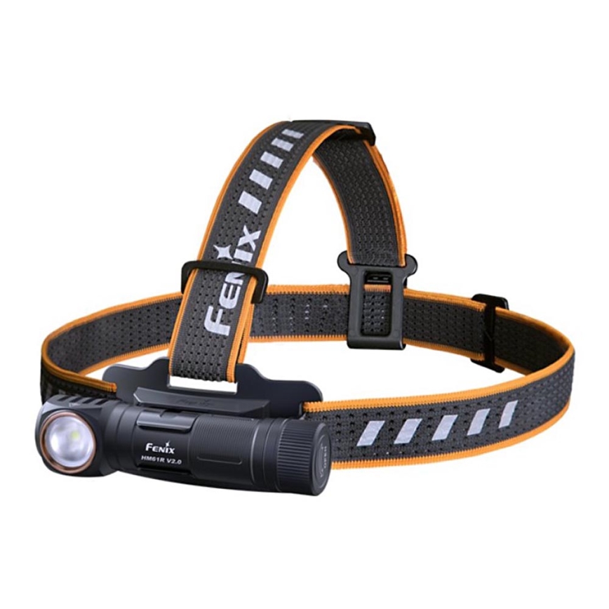 Fenix HM61RV20 - Aufladbare LED-Stirnlampe LED/USB/2xCR123A IP68 1600 lm 300 h 3400 mAh