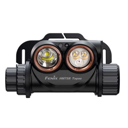 Fenix HM75RTOPAZ - Dimmbare, aufladbare LED-Stirnlampe LED/USB IP68 1600 glänzend 210 h 4000 mAh