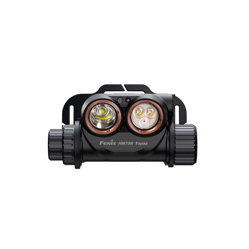 Fenix HM75RTOPAZ - Dimmbare, aufladbare LED-Stirnlampe LED/USB IP68 1600 glänzend 210 h 4000 mAh