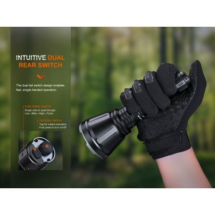 Fenix HT18R - Dimmbare, aufladbare LED-Taschenlampe LED/1x21700 IP68 2800 lm 42 h 5000 mAh