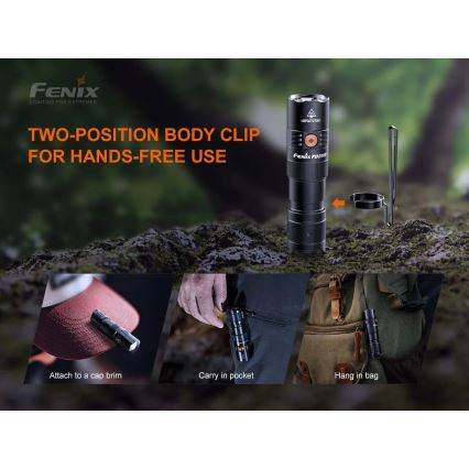 Fenix PD25R - Aufladbare LED-Taschenlampe LED/USB/1xCR123A IP68 800 lm 70 h 700 mAh