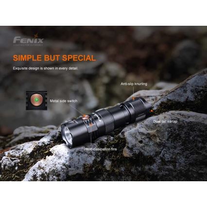 Fenix PD25R - Aufladbare LED-Taschenlampe LED/USB/1xCR123A IP68 800 lm 70 h 700 mAh
